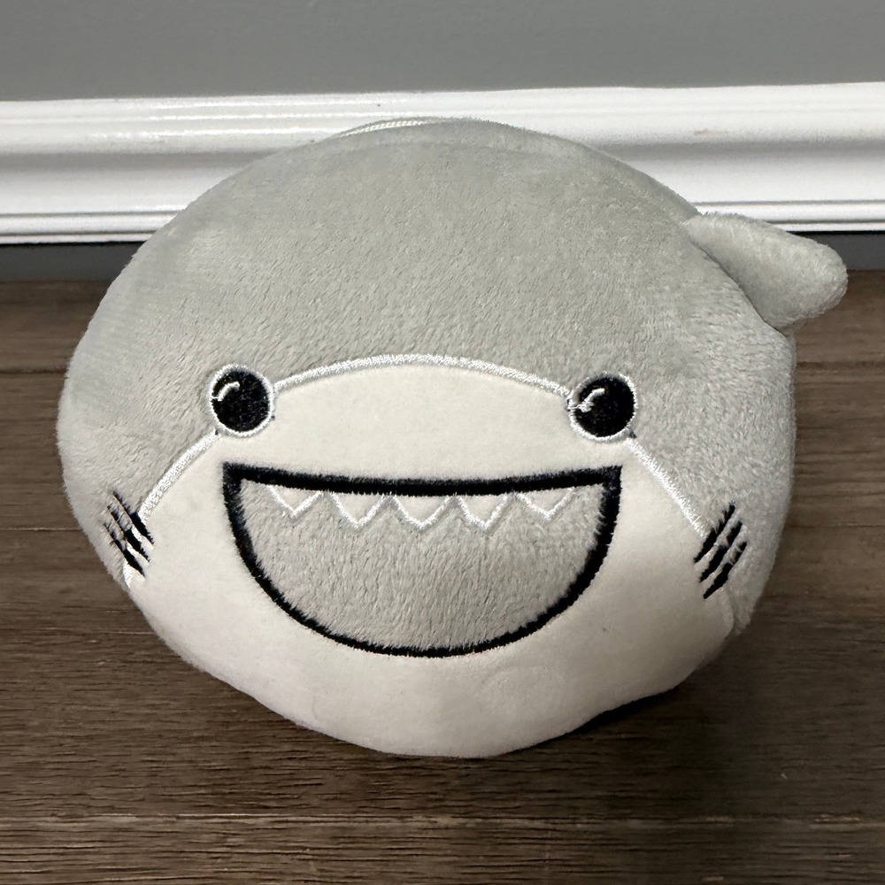 Flying Tiger Copenhagen‎ Shark Plush Sleep Mask 2-in-1 Grey Stuffed Animal Toy